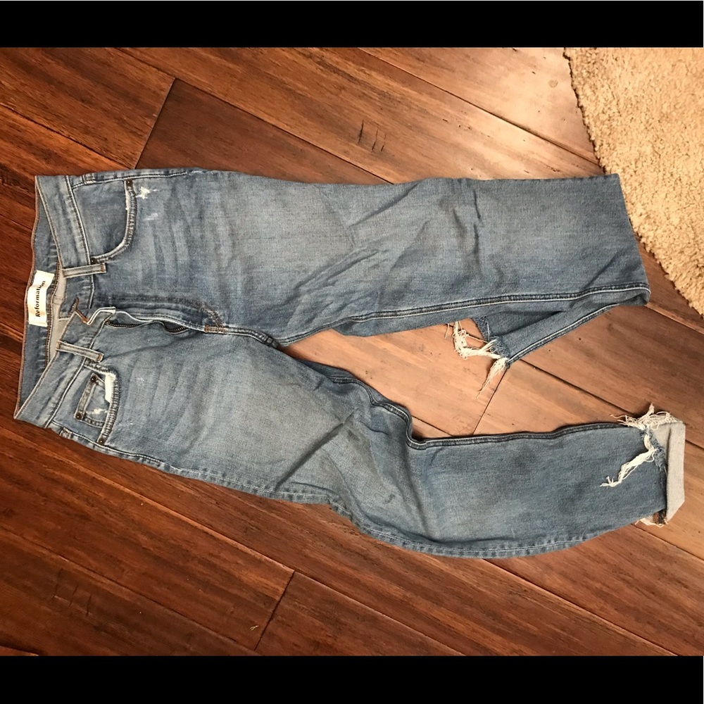 Reformation High & Skinny Crop in Catalina